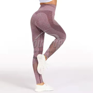 Conjunto de Yoga Reversible de 2 piezas para mujer, ropa deportiva sin costuras de Color Natural, ropa de gimnasio sólida con decoración de encaje de talla grande - Product Image 3