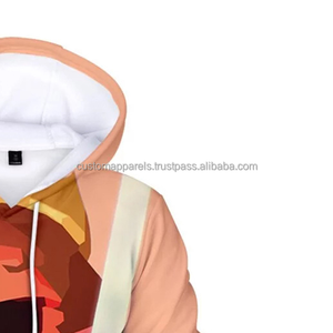 Venta al por mayor All-Over Sublimation Print Pullover Hoodie Personalizable Bulk Streetwear para la temporada de invierno Hoodie 2017 - Product Image 4