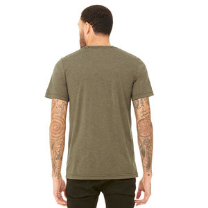 2024 t-shirt surdimensionné à col montant de haute qualité avec manches courtes longue longueur motif imprimé conception vierge ODM OEM Service - Product Image 2