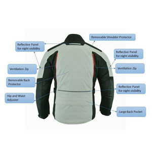 แจ็กเก็ตหนังขี่มอเตอร์ไซด์สำหรับผู้ชายเสื้อแจ็กเก็ตมอเตอร์ไซด์สำหรับขี่มอเตอร์ไซค์กันน้ำ - Product Image 5