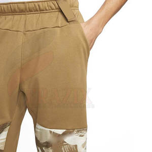 กางเกงสเวตเตอร์ลำลองสำหรับผู้ชายผ้าคอตตอนสีเข้มน้ำหนักเบา100% ฤดูหนาว - Product Image 4