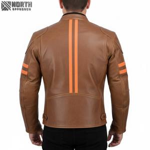 Chaqueta de Motociclista de Cuero Genuino, Camuflaje, Impermeable, Transpirable, Nueva Moda 2025, Manga Larga, Personalizada para Carreras de Motos - Product Image 2