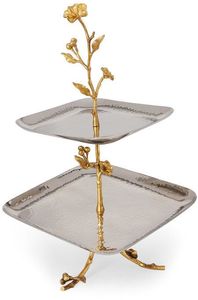 Présentoir à chocolat classique en métal avec base sur piédestal pour les portions de desserts à l'intérieur et les présentations culinaires de luxe - Product Image 5