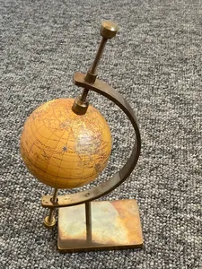Antique Style Nautical <b>Globe</b> Brass Nautical <b>Globe</b> With Antique Finishing with Brass Iron Plastic Wooden Base Vintage <b>Globes</b> - Product Image 4