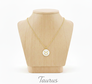 Collier avec pendentif signe du zodiaque en argent sterling 925 fait sur mesure par Rudra Gems, plaqué or rose, luxe, cadeau certifié, bijoux fins - Product Image 2