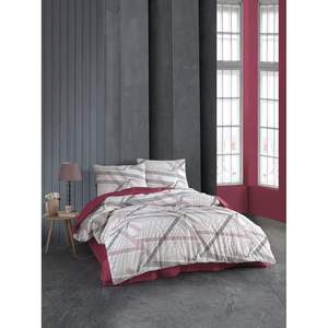 ชุดผ้าห่มนวมคริสตัลสีชมพูทรงปริซึม รุ่นโมเดิร์น ลายเรขาคณิต พร้อมคุณสมบัติระบายความร้อน - Product Image 1