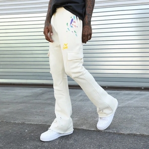 Pantalones Jogger Cargo Casuales al por Mayor de Fábrica, Cómodos y Ligeros, Mezcla Premium de Poliéster/Algodón y Elastano, Corte Holgado, Cintura Media - Product Image 1