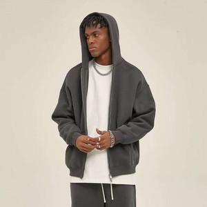 เสื้อฮู้ดมีซิปสำหรับผู้ชายเสื้อฮู้ดมีซิปพิมพ์ลายสตรีทมีฮู้ดแนวสตรีทคุณภาพระดับพรีเมียมสั่งพิมพ์ลายได้ - Product Image 1