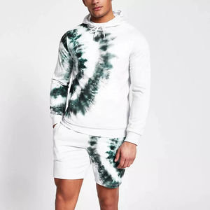 Ensembles de sweat à capuche pour hommes de meilleure qualité, logo personnalisé, survêtement 100% coton, ensemble court, sweat à capuche et short pour hommes, ensemble deux pièces - Product Image 1