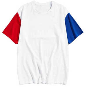 T-shirts d'été personnalisables de haute qualité Shorts en coton décontractés pour hommes Vente en gros O-cou Impressions de qualité supérieure Motif solide - Product Image 4