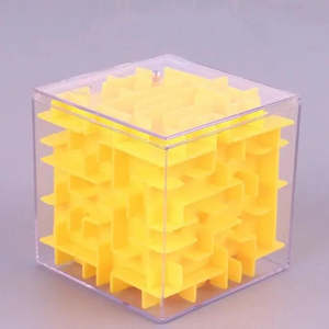 Transparent <b>3D</b> Cube Magique Labyrinthe <b>Puzzle</b> Educational Plastic Toy for Kids Six Faces Jigsaw <b>Puzzle</b> with Animal Design - Product Image 5