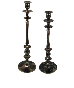 Hot Home Floor Decorativo Aluminio Plateado Portavelas Juego de 3 Suelo de jardín y Boda Decorativo Portavelas hecho a mano - Product Image 2