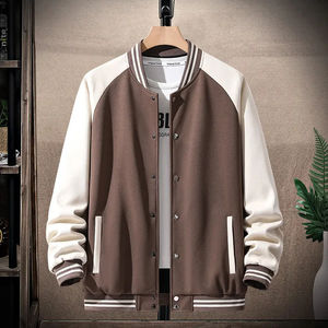 แจ็กเก็ตหนังสำหรับผู้ชายดีไซน์อักษรปักโลโก้สำหรับฤดูหนาวผลิตตามสั่ง - Product Image 3