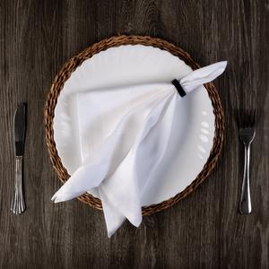 100% ensemble de serviettes en satin de coton à séchage rapide serviette en lin solide blanc tissé pour la maison hôtels restaurants utilisation durable de la cuisine - Product Image 4