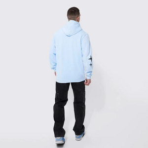 Sudadera con Capucha de Alta Calidad Personalizada para Hombre, Invierno, Sólida, Estampada, 100% Algodón, con Bolsillo - Product Image 3