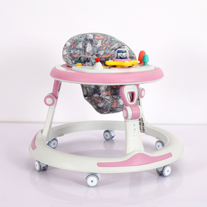 Trotteur musical pour bébé <span class=keywords><strong>4</strong></span> en 1 Trotteur musical Clignotant pour bébé Anti-renversement Pliant rotatif trotteur pièces - Product Image 2