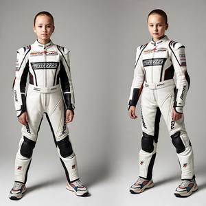 Unique Teen Girl Moto <b>Leather</b> <b>Suit</b>, Made to Fit, Custom Colors, <b>Body</b> specific Armor Placement, Logos, Embroidery & Patch Layout - Product Image 5