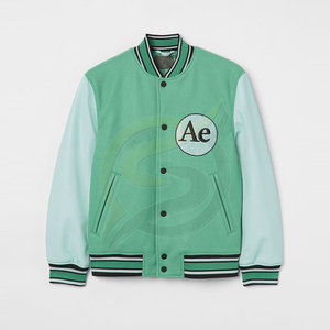Chaqueta de invierno para hombre hecha a medida 2025, nueva moda, chaqueta de tela de lona con diseño de letras de chenilla bordadas para hombre - Product Image 4