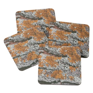 Sous-verres de décoration de table 1035 bois d'acacia sur sous-verres imprimés de service de thé 4 pièces ensemble accessoires de cuisine porte-gobelet de canapé - Product Image 1