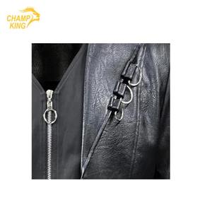 Chaqueta o Abrigo Steampunk de Cuero para Hombre con Capucha - Abrigo Gótico Victoriano de Vampiro Medieval con Cola Ajustable - Product Image 5