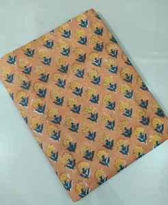 ผ้าฝ้าย100% พิมพ์ลายบล็อกมือผ้าฝ้ายระบายอากาศเป็นมิตรกับสิ่งแวดล้อมผ้าฝ้ายทำด้วยมือจาก Jaipur Heritage แบบดั้งเดิม - Product Image 4