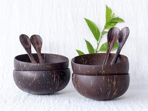 Tazón de Cáscara de Coco, Material Natural Duradero para Uso Decorativo y Colecciones de Vajilla Ecológica para Compradores Internacionales - Product Image 3