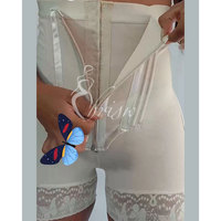 Fajas Colombianas de Alta Compresión, Corsé Moldeador de Cintura, Pantalones Cortos BBL, Control de Abdomen, Ropa Interior Moldeadora con Tirantes