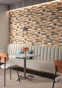 Solutions contemporaines d'élévation de la texture utilisant des carreaux muraux en porcelaine mate de 300x600 mm à haute profondeur - Product Image 5