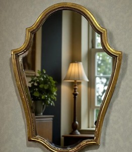 Miroir baroque doré vintage, miroir mural - Product Image 3