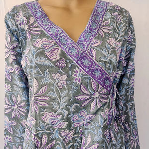 Elegante ropa de playa de verano para mujer, vestido Maxi suelto ajustado con botones delanteros, mangas completas, estilo occidental, ropa de calidad, lavable caliente - Product Image 1