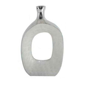 Vase à fleurs en aluminium de taille moyenne, de qualité supérieure, enduit d'émail, Vase à fleurs en aluminium Antique de créateur - Product Image 1