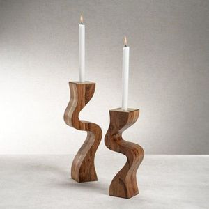 Best Selling Wooden Natural Acacia Wood Color <b>Candlestick</b> <b>Holder</b> Handmade Wooden Polished Candle Stand or Candle <b>Holder</b> - Product Image 2