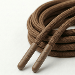 Cordón Impermeable con Logotipo Personalizado |   Cordones Trenzados 100% Poliéster con Puntas para Sudaderas, Pantalones, Bolsos, Zapatos y Textiles para el Hogar - Product Image 6