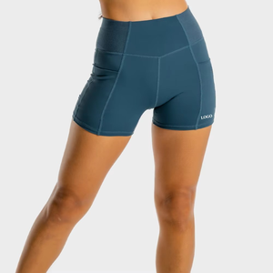 Pantalones cortos para mujer, nuevo diseño, ropa de entrenamiento, pantalones cortos para correr para mujer, gimnasio personalizado, deporte, Fitness, entrenamiento sin costuras - Product Image 1