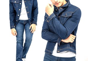 Chaqueta vaquera para hombre totalmente personalizada, chaqueta vaquera cómoda transpirable antiarrugas con estilo perfecto para hombre con peso ligero - Product Image 5