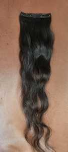 Postiches à clipser crues Extensions de cheveux humains indiens Remy avec couleur naturelle Extensions de cheveux indiens crus Remy - Product Image 2