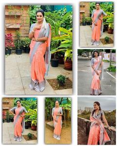 Élégant Bollywood Luxueux Sarees en soie Jacquard lourd Bordure dorée pour les fêtes tenues traditionnelles indiennes pakistanaises Viscose - Product Image 5