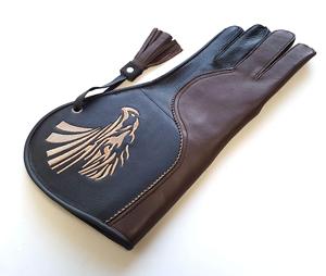 ถุงมือหนัง falconry หนังธรรมชาติที่ไม่ซ้ำกันถุงมือหนังขนแกะที่นุ่มเรียงรายและนุ่มถุงมือ falconry - Product Image 3