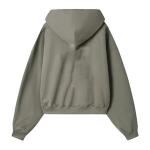 Sweat à capuche oversize en molleton de coton lourd en gros, à épaules tombantes, personnalisable pour femmes, logo personnalisé - Product Image 2