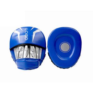 Guantes de boxeo de enfoque curvo de cuero y PVC hechos a medida profesionales de alta calidad para Taekwondo MMA al por mayor - Product Image 2