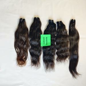 Tissages ondulés vierges de temple indien brut faisceaux de cheveux humains vierges brésiliens de vison pour femmes noires extensions de cheveux humains - Product Image 5