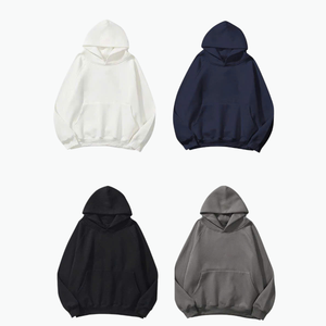 Sweats à capuche avec logo brodé Tissu épais et confortable unisexe Plusieurs couleurs Tailles disponibles Prêt à porter du Viet Nam - Product Image 1