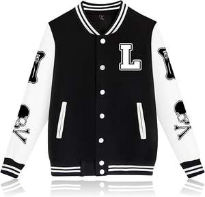 2025 New OEM 100% High Quality Varsity Baseball <b>Jackets</b> for <b>Men</b> Cotton Polyester Whole Sale Plain Bomber High Street Style - Product Image 3