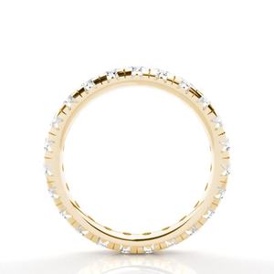 925 bague de fiançailles en argent VVS coupe Moissanite diamant 14K or massif bagues pour femmes bijoux fins - Product Image 5