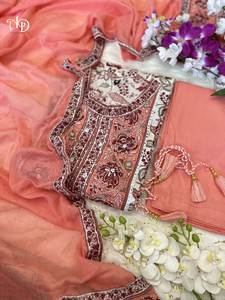 Rajasthani Floral Long Kurti Main Bloc Imprimé Coton Long Maxi Designer Kurti pantalon dupatta ensemble Pour Toutes Les Occasions - Product Image 2