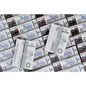 Korobo White <b>Hemp</b> Rolling <b>Paper</b> Regular Box 100-<b>Paper</b> Pack Rectangular Simple Style Slim Cigarettes Custom Logo Printing Manual - Product Image 1