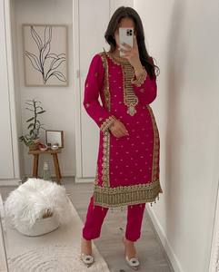 Lancement d'un nouveau vêtement de soirée de marque Look New Top Pant And Dupatta With Heavy Embroidery Sequence Work Fancy Dress Costume traditionnel - Product Image 5