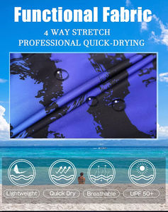 กางเกงขาสั้นเล่นเซิร์ฟผ้าสปอร์ตยืดได้ 4 ทิศทาง ออกแบบเองได้ แห้งเร็ว พิมพ์ลายแบบซับลิเมชั่น ขายส่งสำหรับผู้ชาย จัดส่งแบบ DDP - Product Image 3