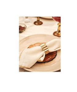 Anillo para Servilletas de Aluminio Hecho a Mano, Diseño Floral, Ecológico, Decoración para Mesa de Boda o Cena - Product Image 6