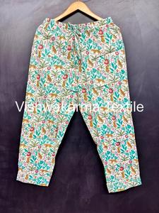 Conjunto de Pijama de Dos Piezas de Algodón para Mujer, Estampado Floral, Cintura Elástica, Verano, con Logotipo Frontal, Ropa de Dormir de Alta Calidad - Product Image 6
